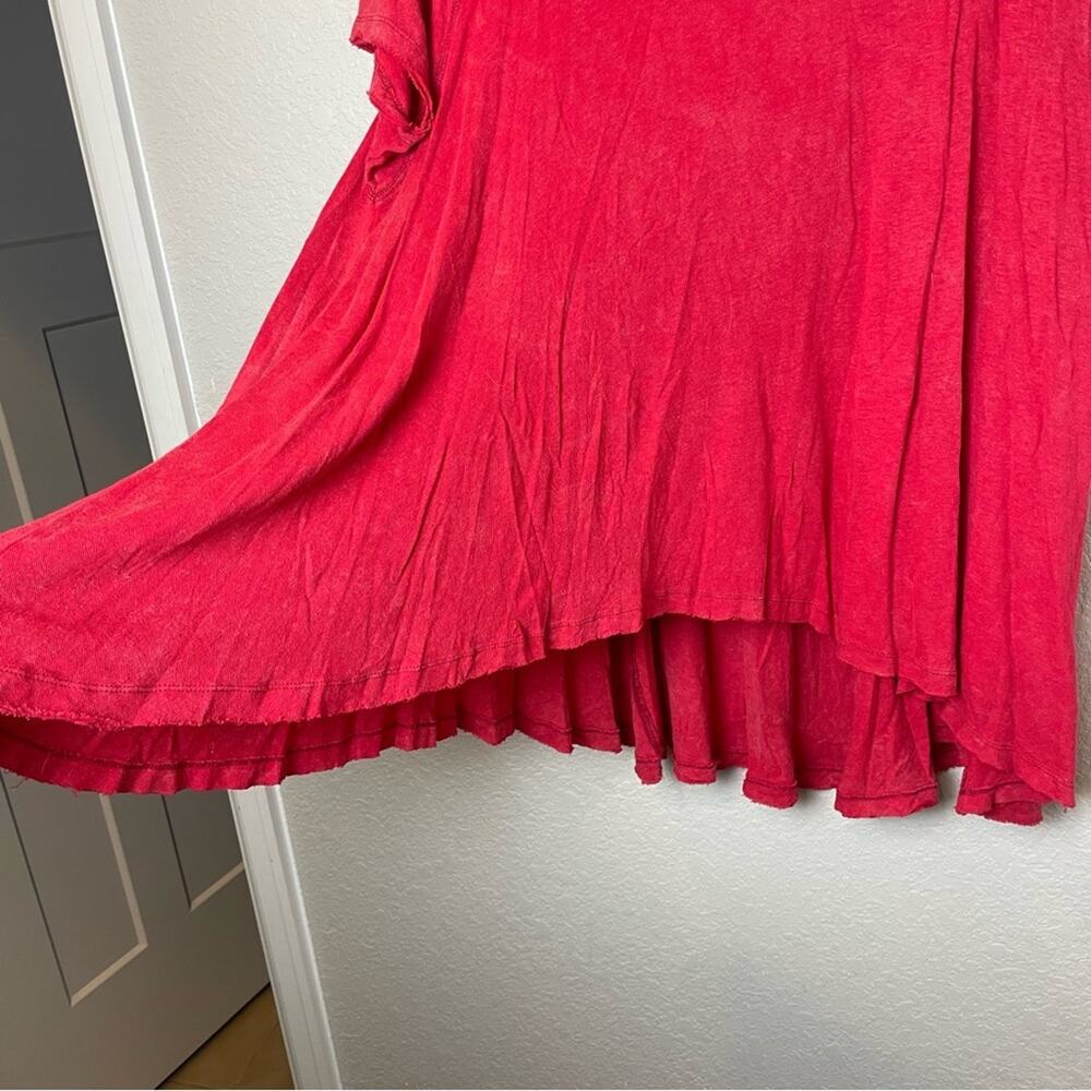 WE THE FREE FREE PEOPLE Flowy Crewneck Red Top Size XS - Picture 5 of 8